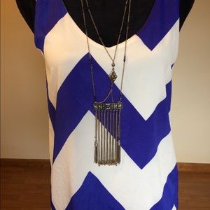 Everly chevron print dress